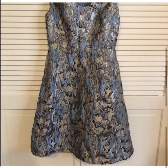 Aidan Mattox Blue and Silver Dress - Picture 7 of 13